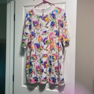 Colorful T shirt dress